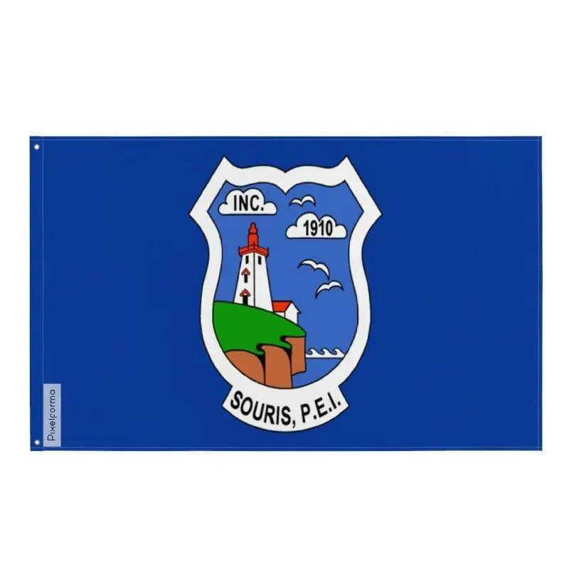 Drapeau souris france polyester résistant œillets à gauche