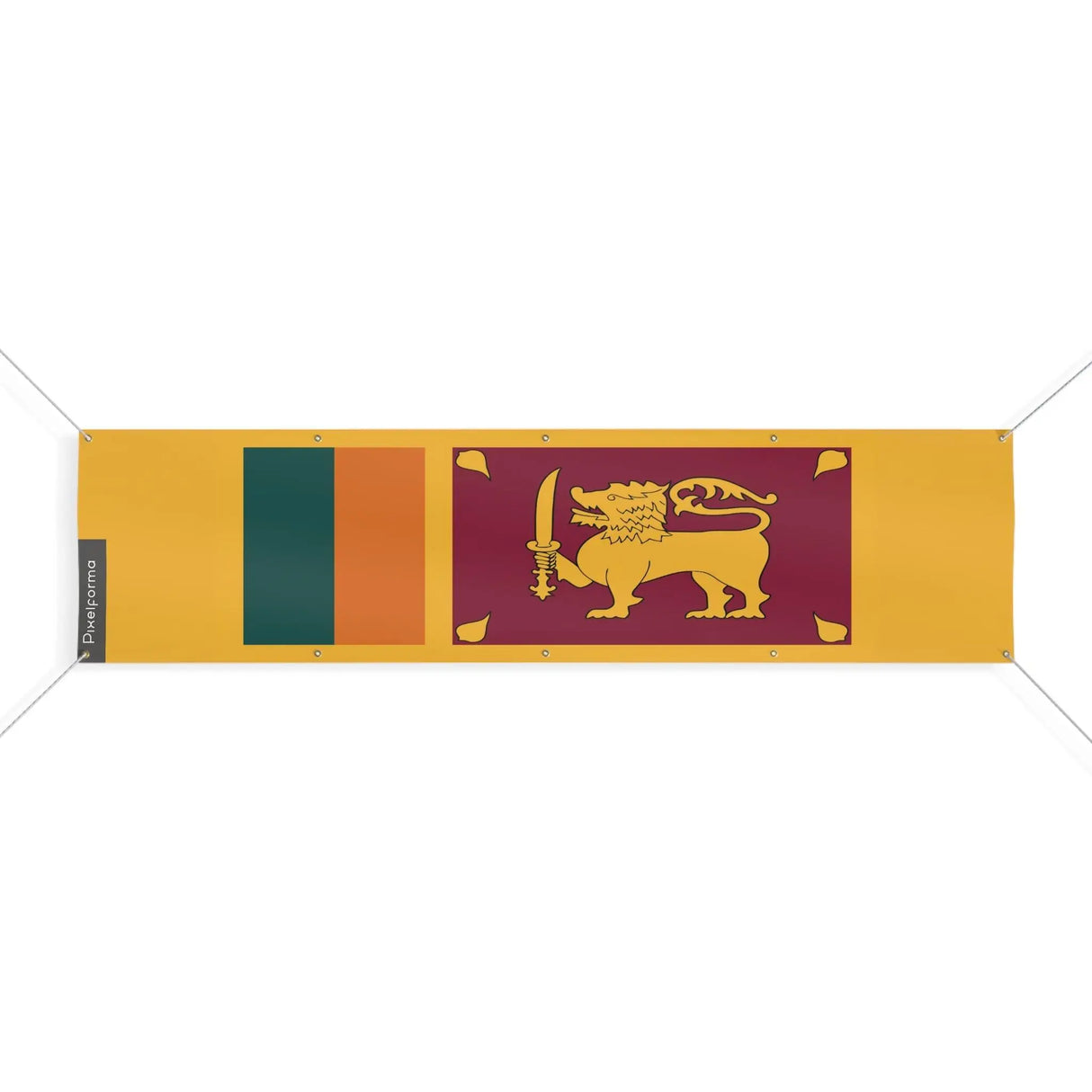 Drapeau sri lanka polyester résistant aux intempéries