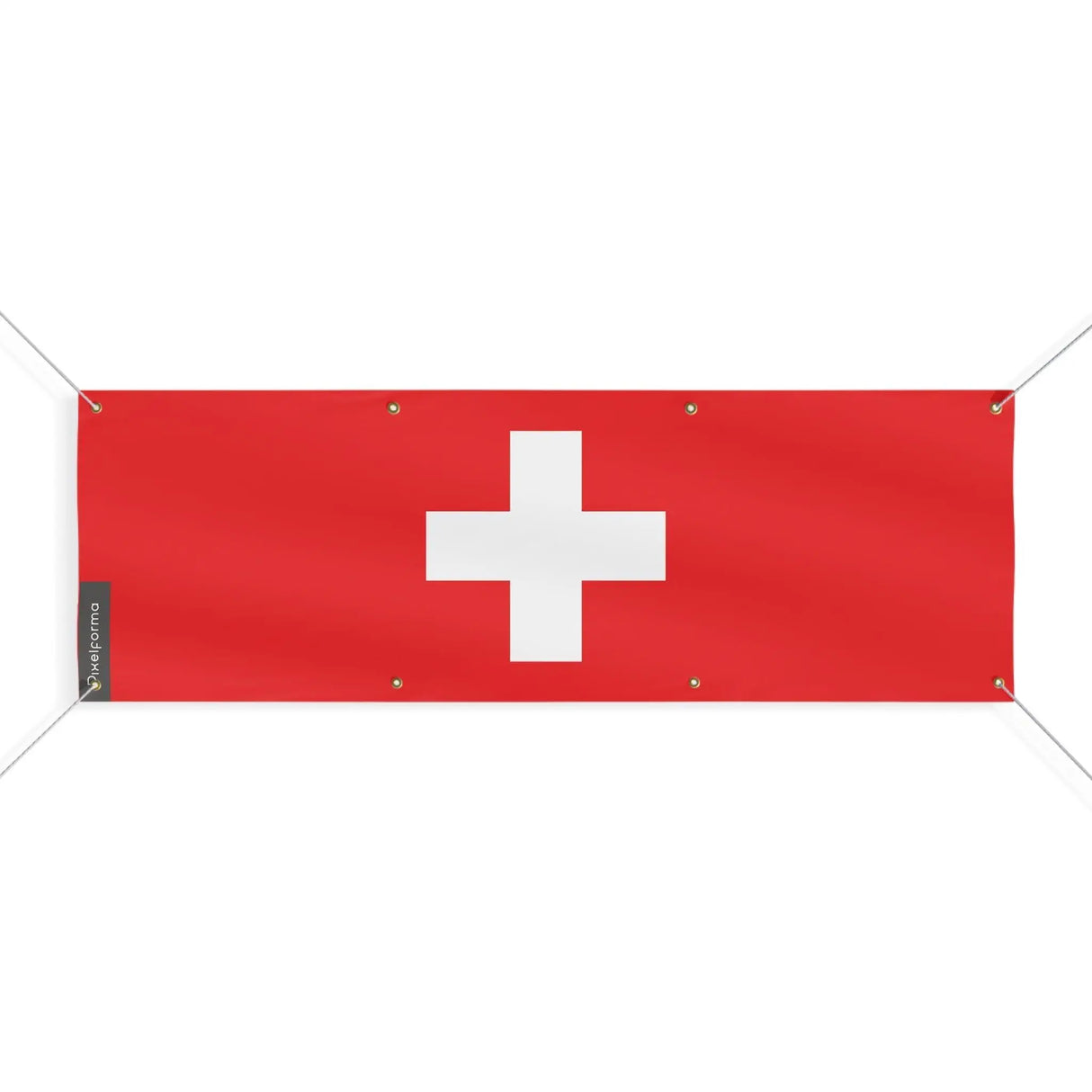 Drapeau suisse armoiries en polyester résistant intempéries