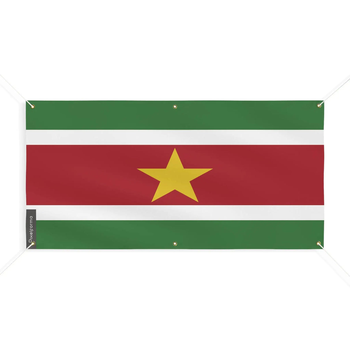 Drapeau suriname polyester résistant pour extérieur durable