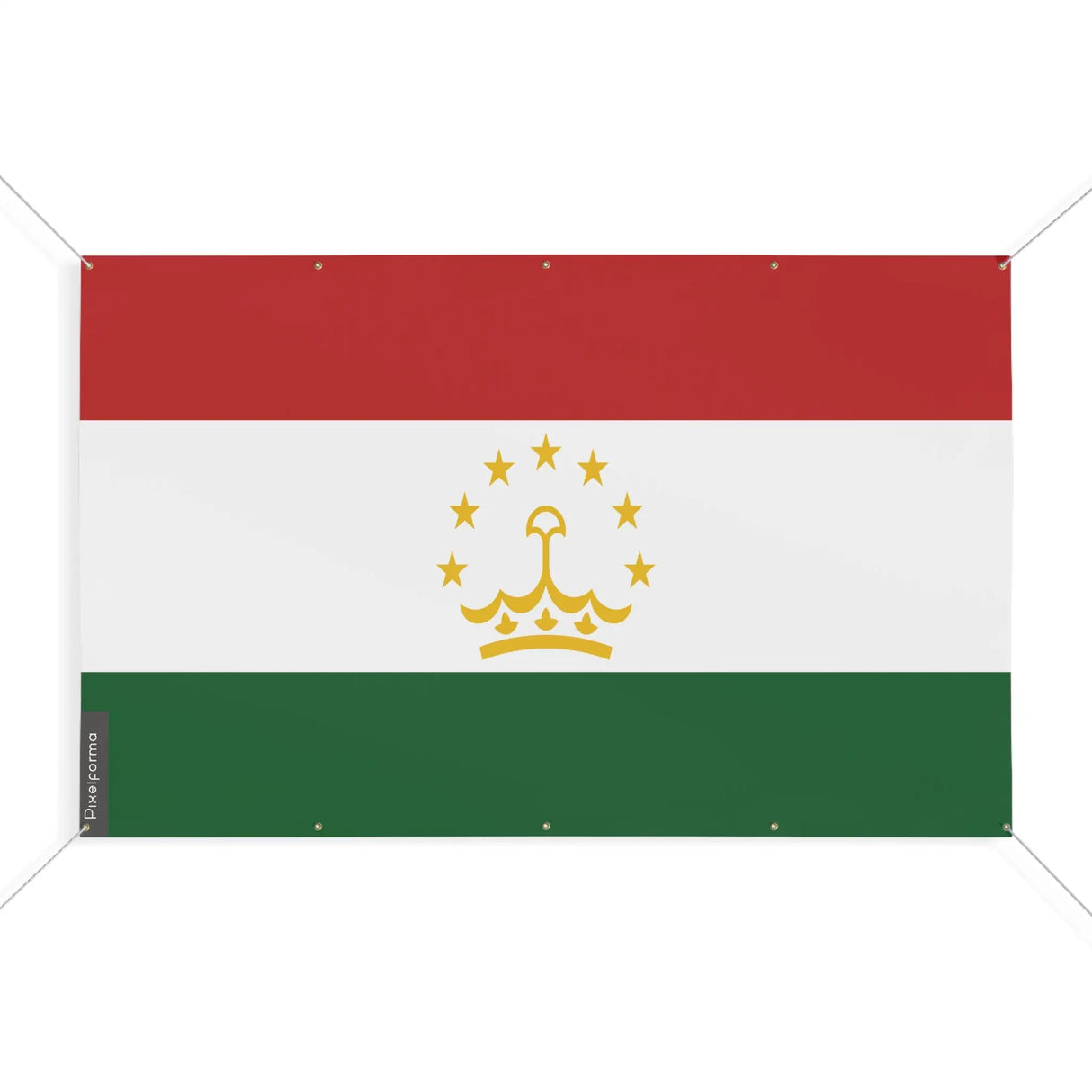 Drapeau tadjikistan polyester résistant dix œillets