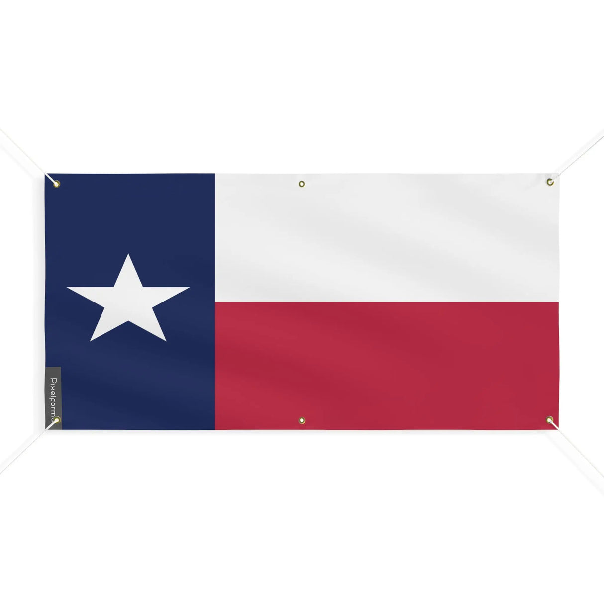 Drapeau texas polyester résistant aux intempéries 6 œillets
