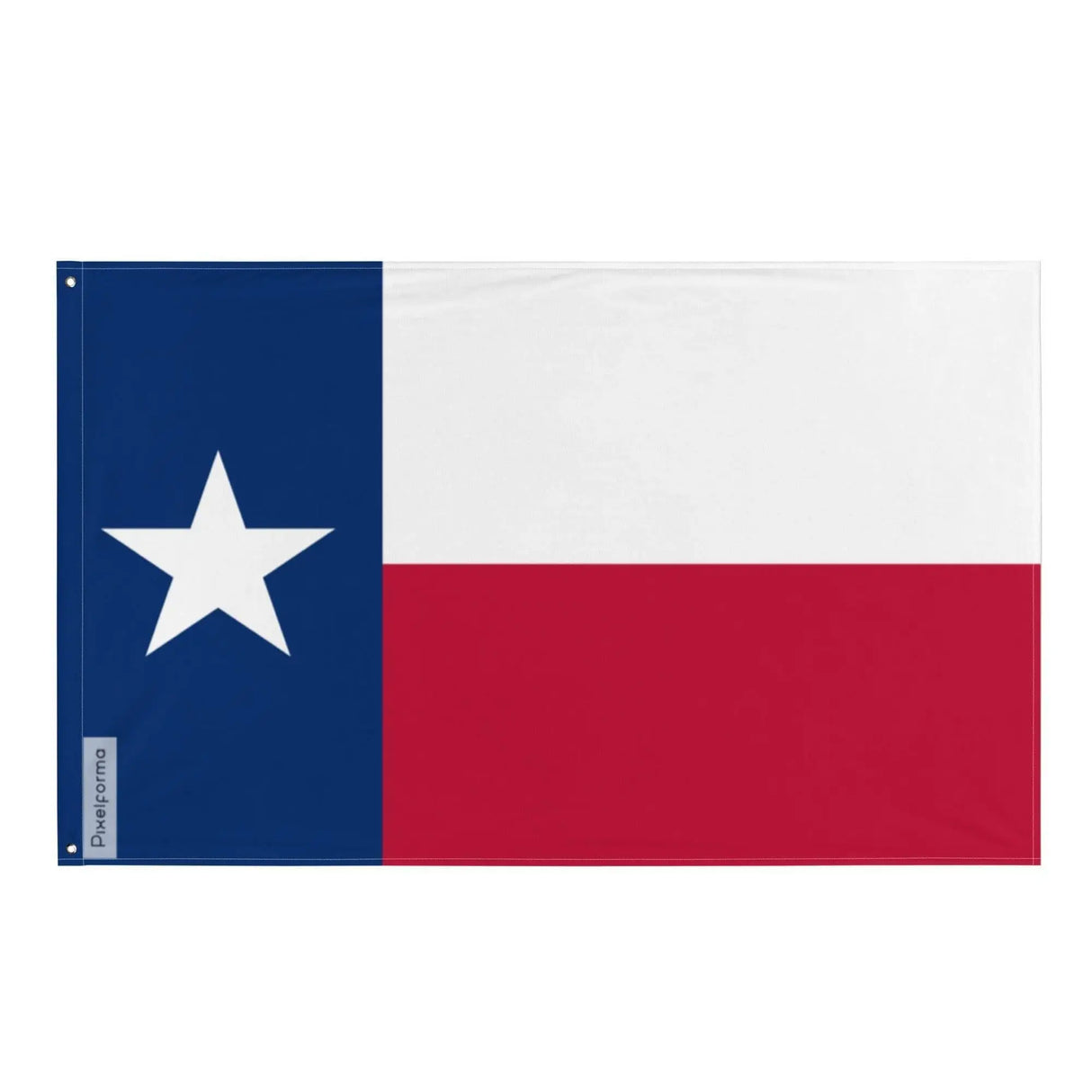 Drapeau texas polyester résistant avec œillets à gauche