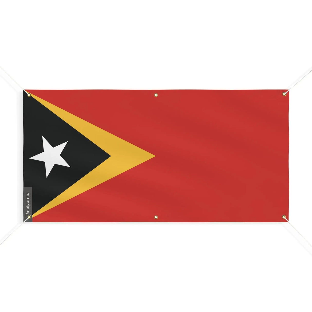 Drapeau timor oriental polyester résistant aux intempéries