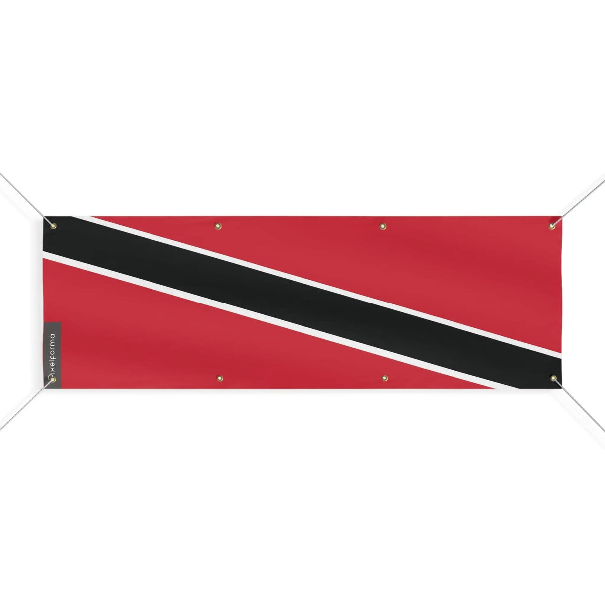 Drapeau trinité-et-tobago polyester résistant œillets