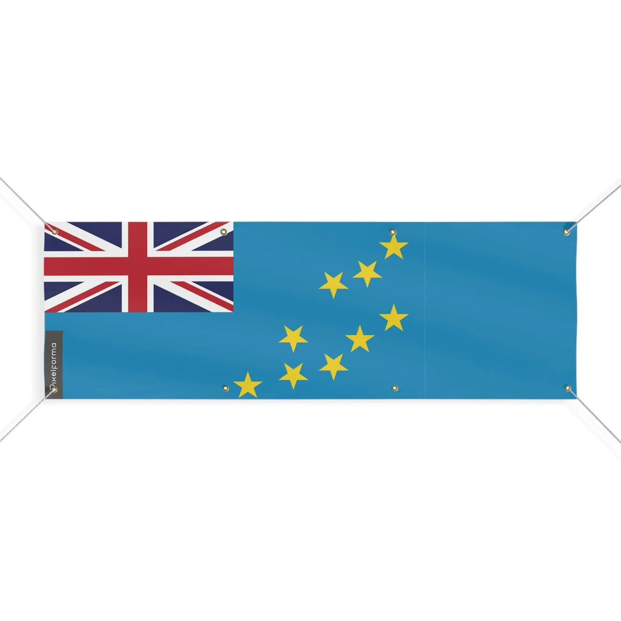 Drapeau tuvalu polyester résistant avec œillets renforcés