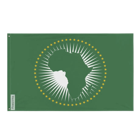 Drapeau union africaine polyester résistant œillets à gauche