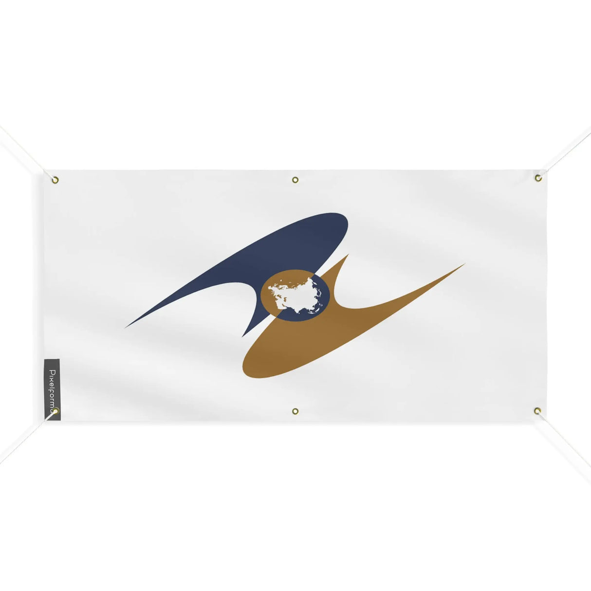 Drapeau union économique eurasiatique polyester résistant