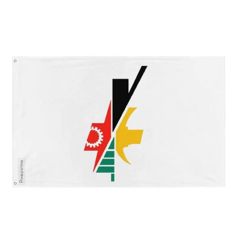 Drapeau val-d’or polyester résistant avec œillets à gauche