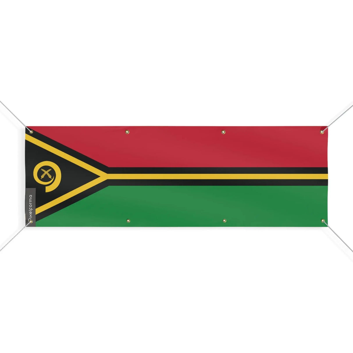 Drapeau vanuatu polyester résistant avec 8 œillets renforcés