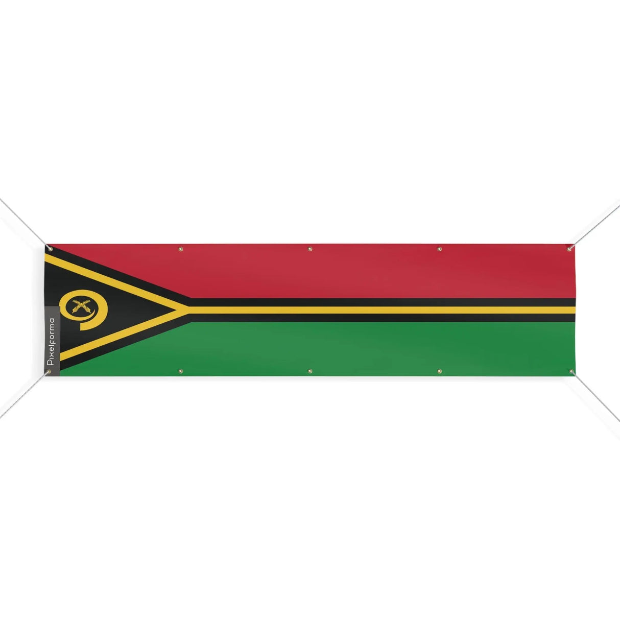 Drapeau vanuatu polyester résistant utilisable en extérieur