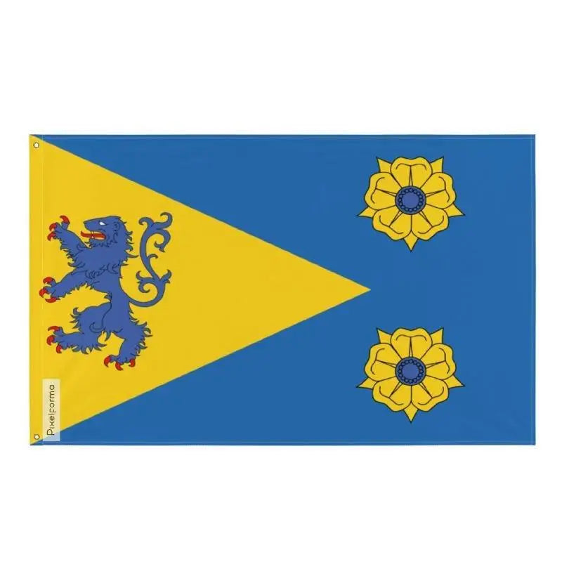 Drapeau vaudreuil-soulanges polyester œillets à gauche