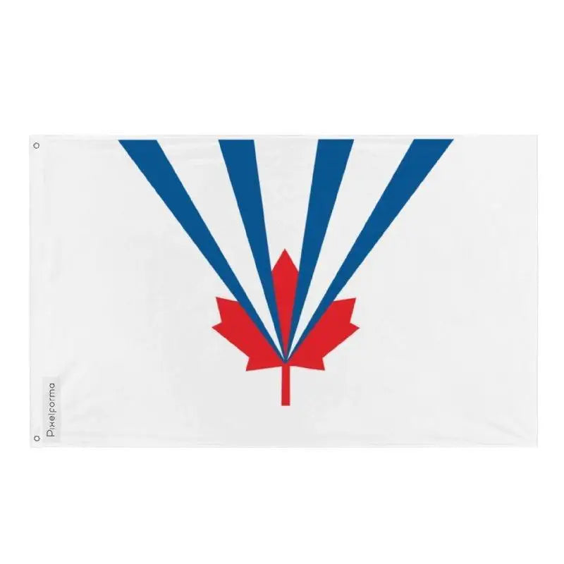 Drapeau vaughan polyester résistant avec œillets à gauche
