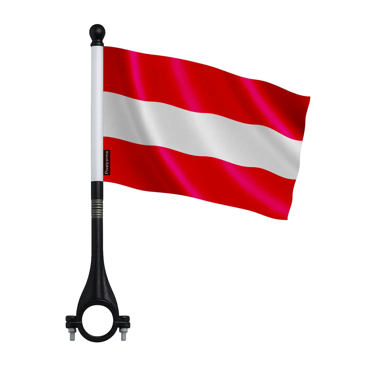 Drapeau vélo autriche en polyester visibilité optimale