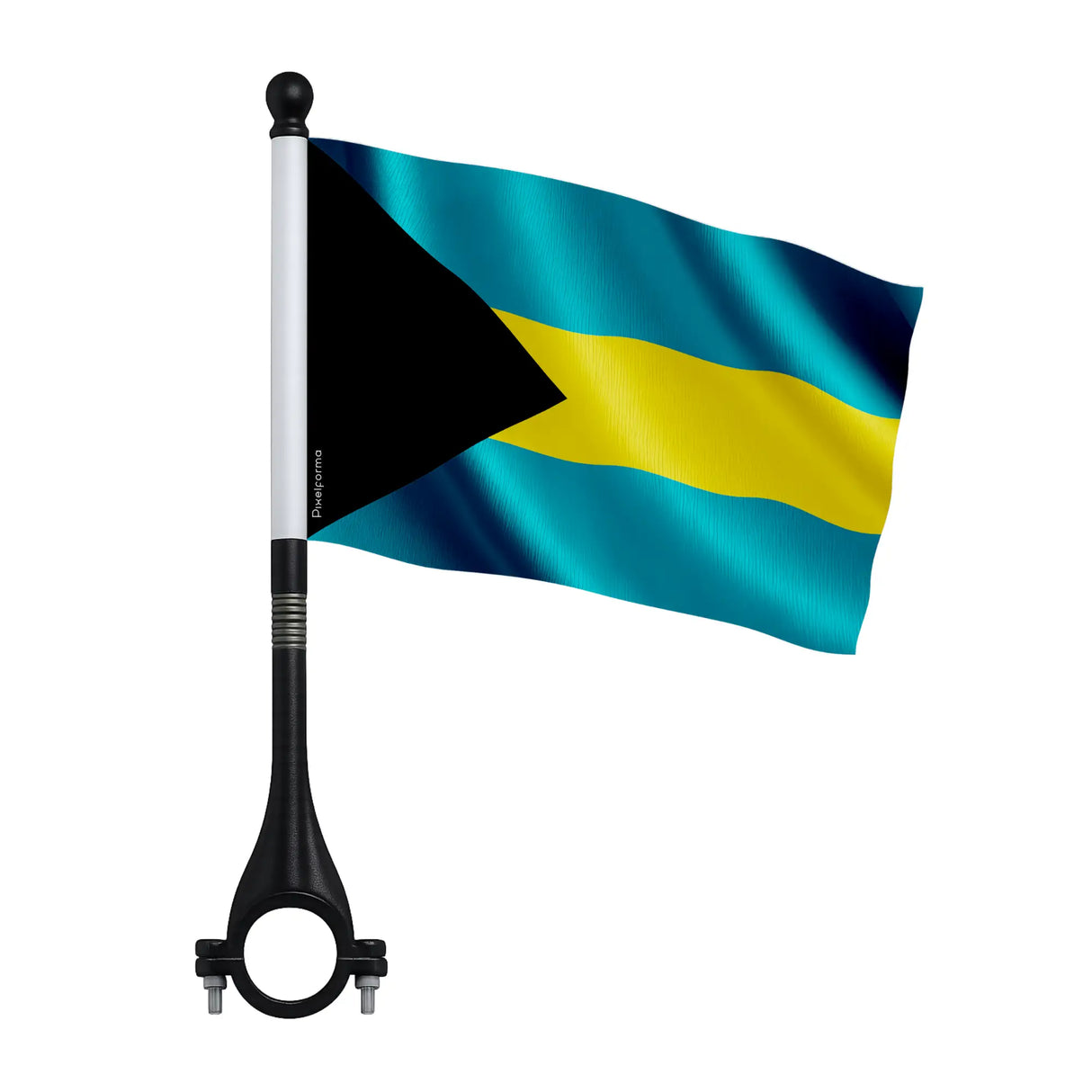 Drapeau vélo bahamas en polyester pour cycliste