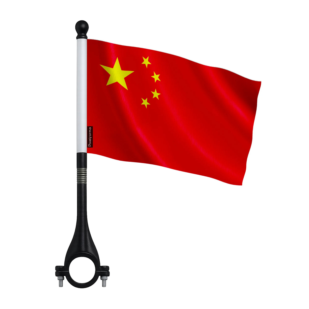 Drapeau vélo chine en polyester pour visibilité optimale