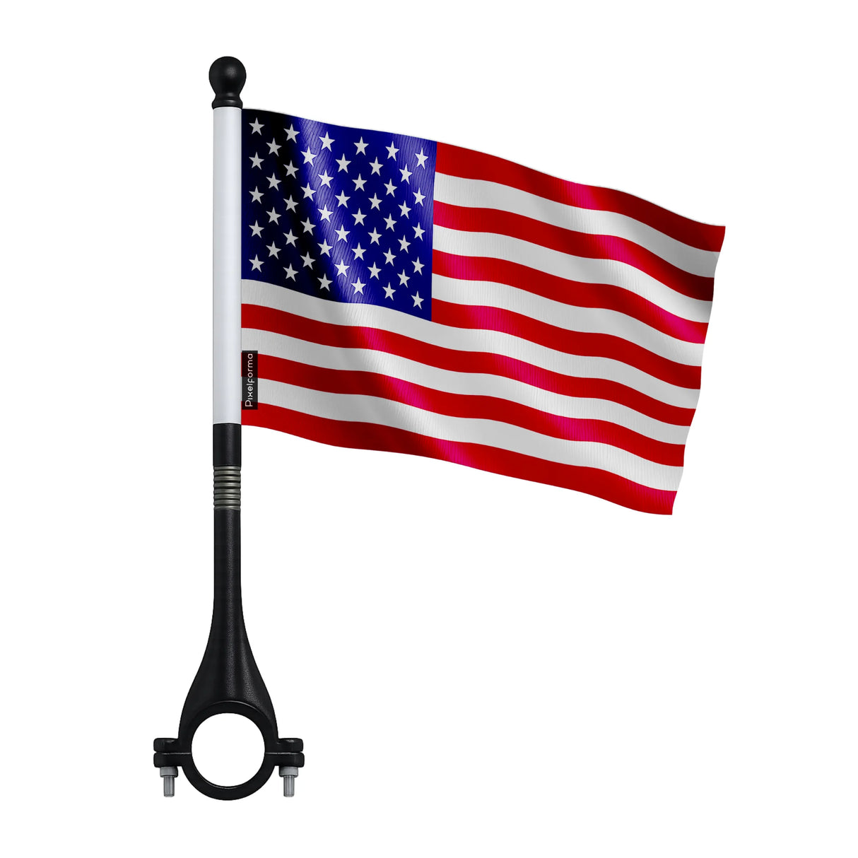 Drapeau vélo états-unis en polyester visibilité optimale