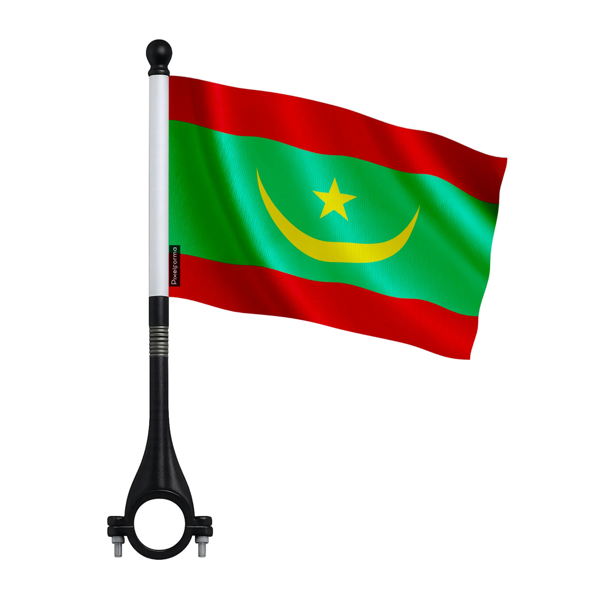 Drapeau vélo mauritanie en polyester pour cyclisme