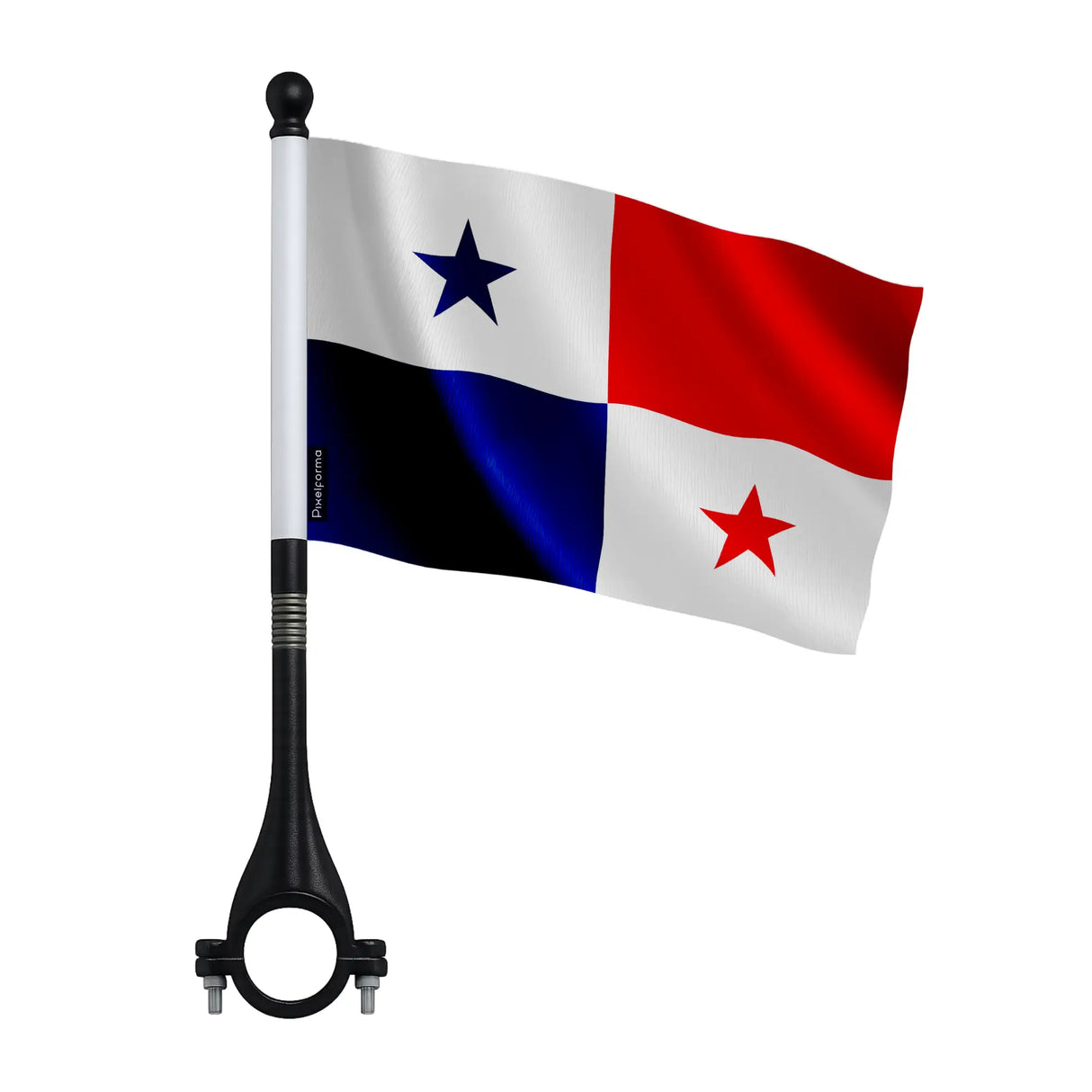 Drapeau vélo panama en polyester pour guidon ou porte-bagages