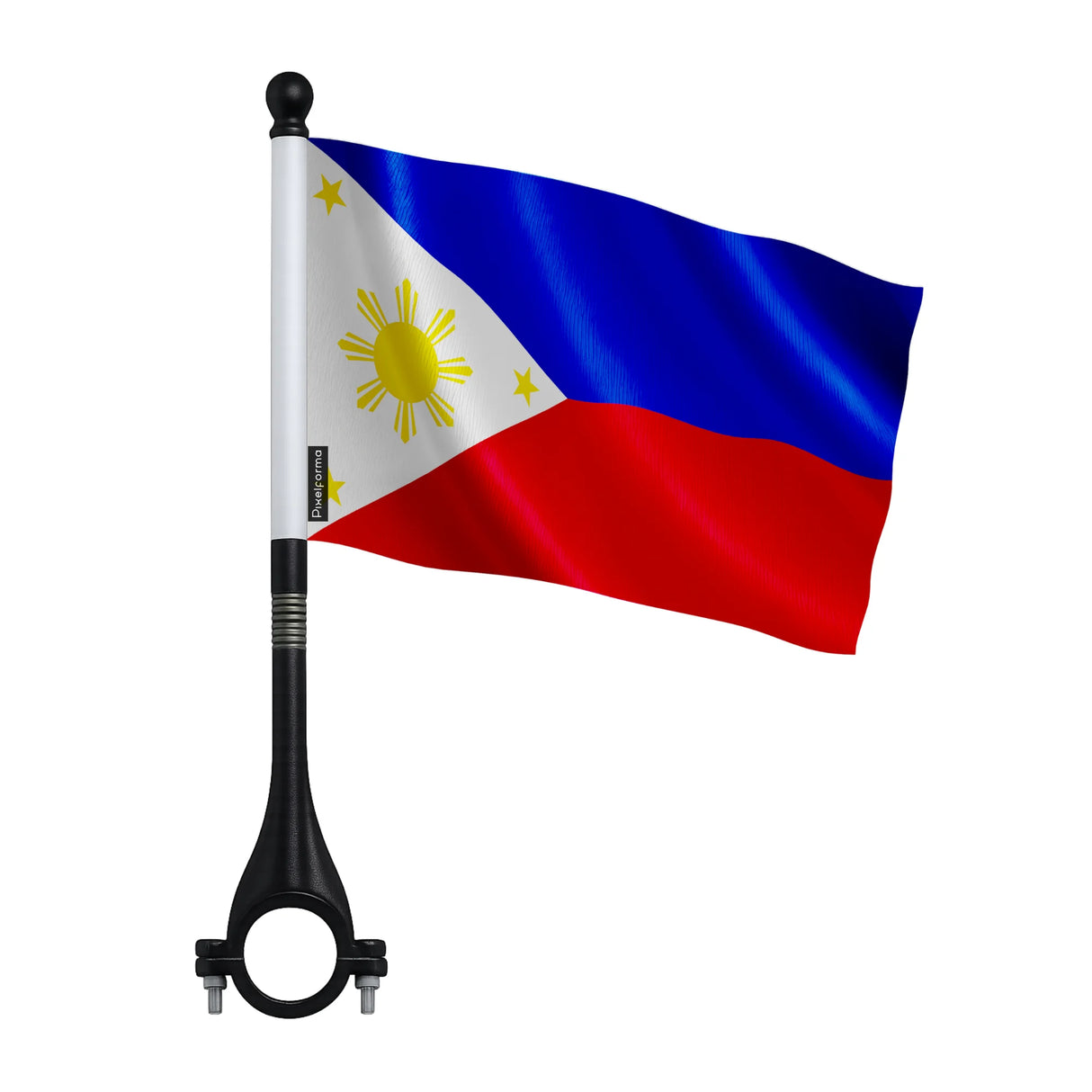 Drapeau vélo philippines en polyester pour cyclisme visible