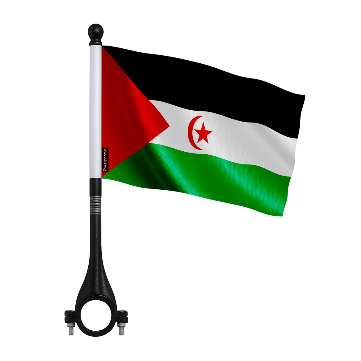 Drapeau vélo république arabe sahraouie démocratique polyester