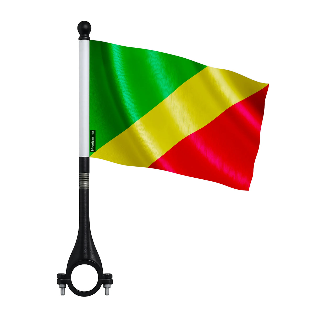 Drapeau vélo république du congo en polyester léger