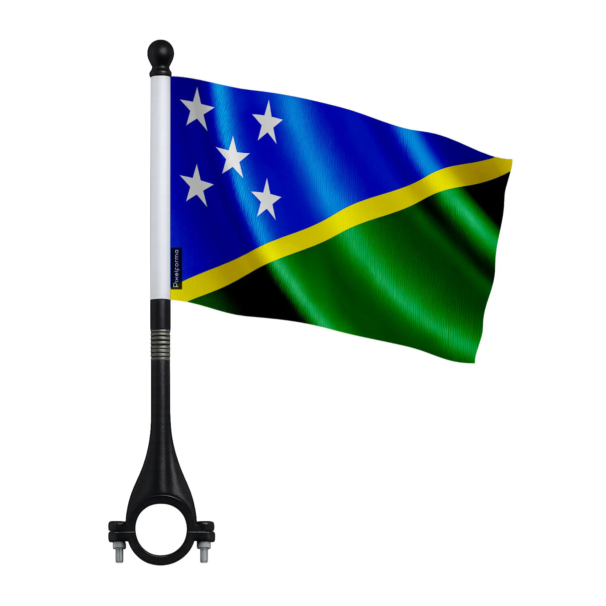 Drapeau vélo salomon en polyester pour guidon vélo