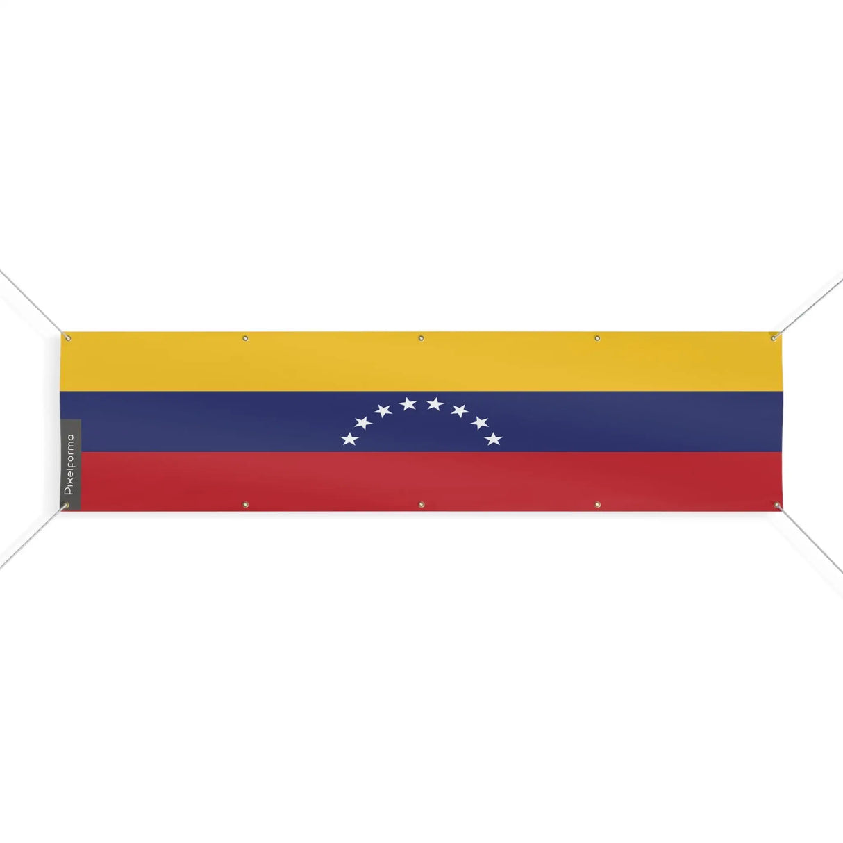 Drapeau venezuela polyester résistant avec œillets robustes