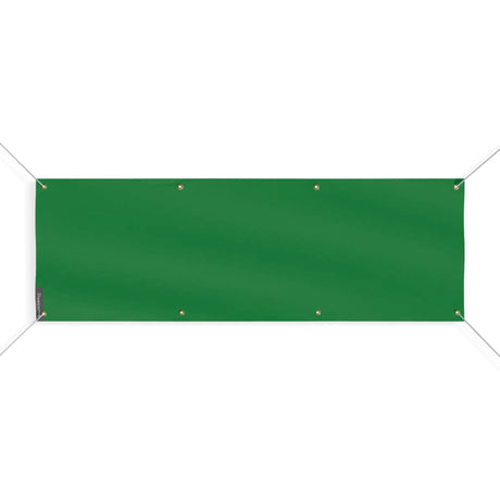 Drapeau vert foncé france polyester résistant 8 œillets