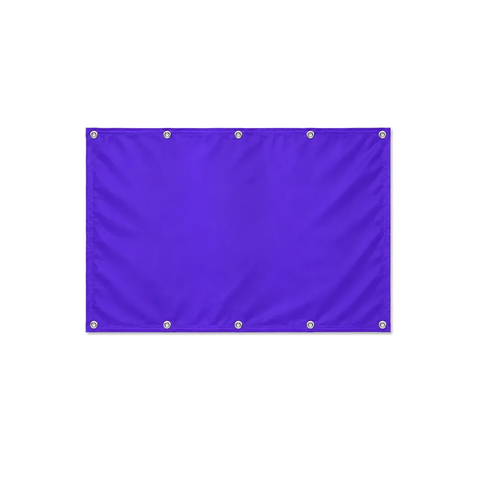Drapeau Violet Foncé format S en polyester avec dix œillets