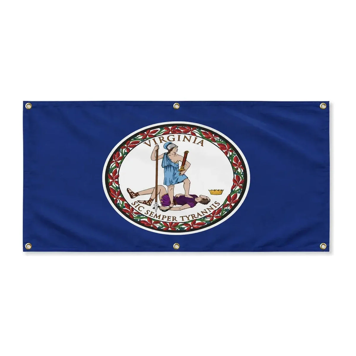 Drapeau virginie polyester résistant pour usage aux intempéries
