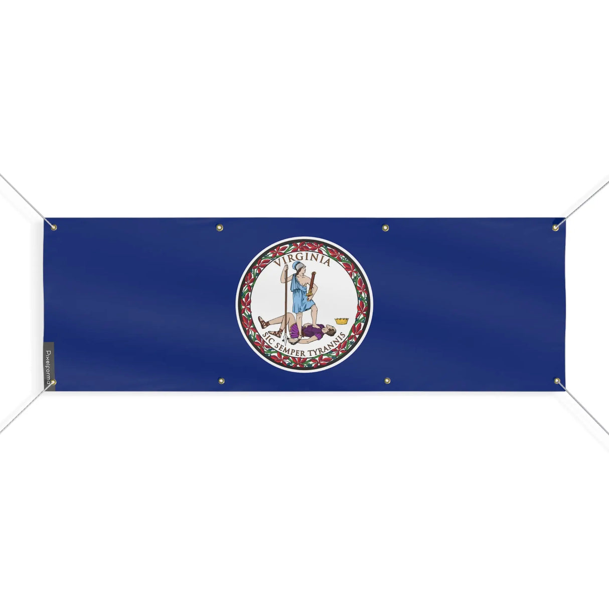 Drapeau virginie polyester résistant aux intempéries