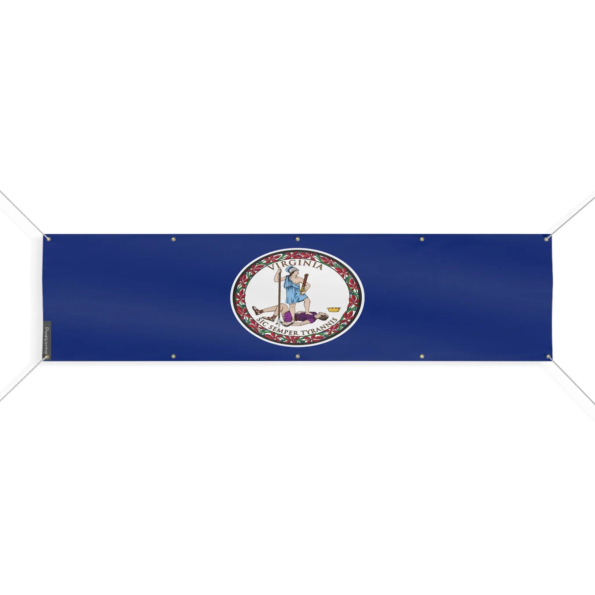Drapeau virginie polyester résistant usage extérieur durable