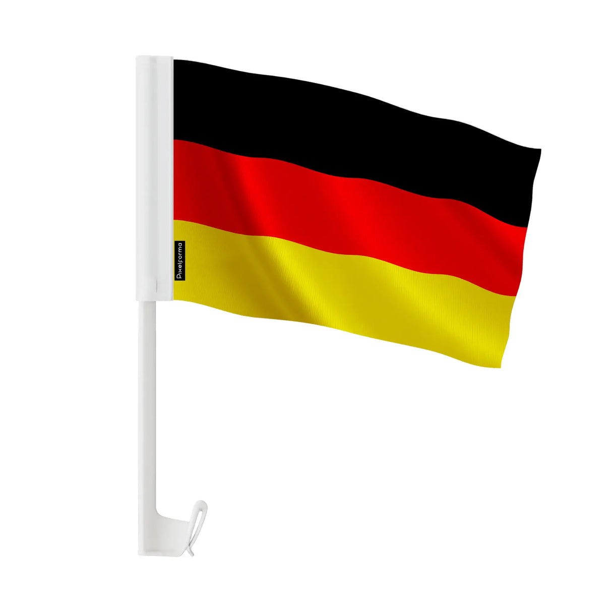 Drapeau voiture allemagne polyester fixation fenêtre robuste