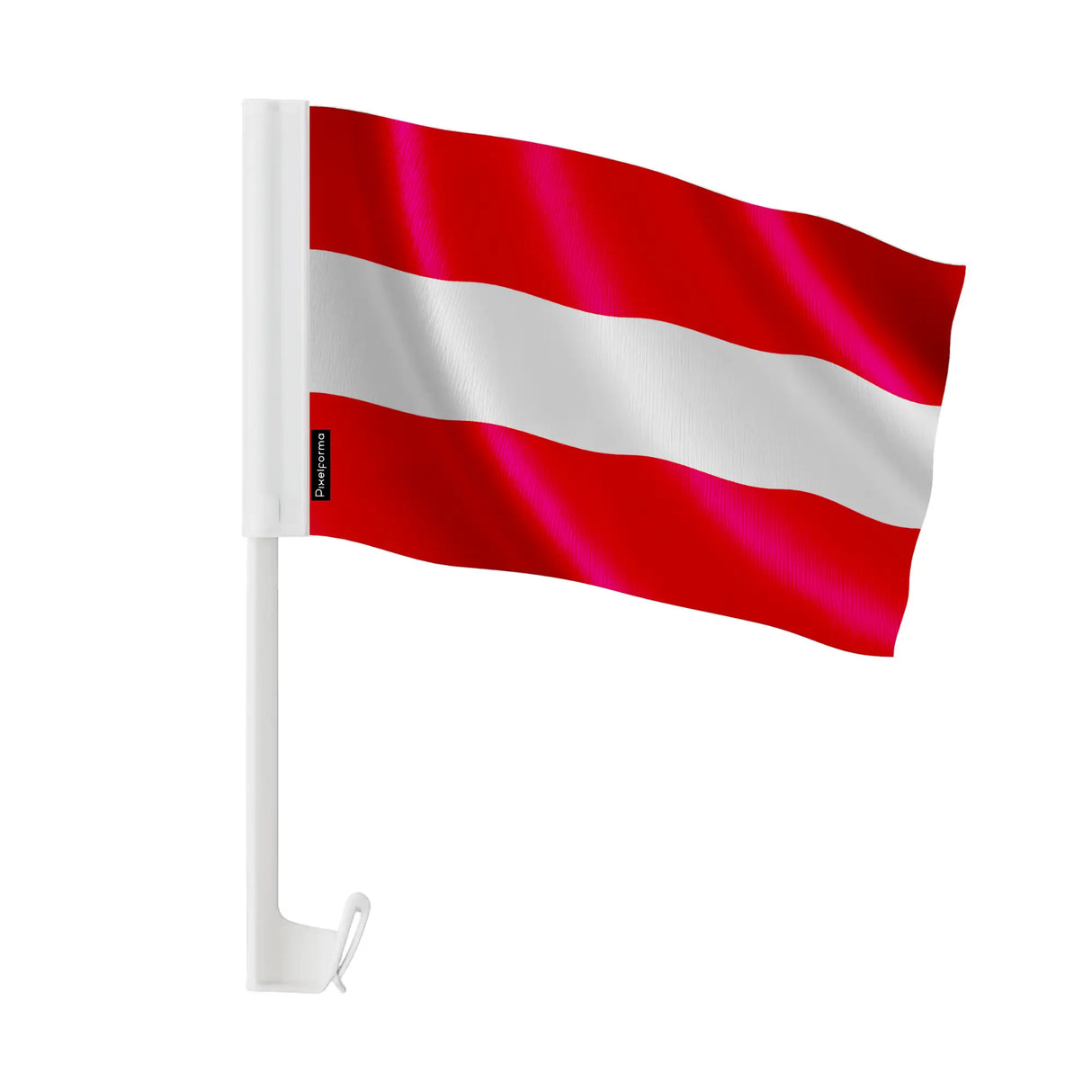 Drapeau voiture autriche polyester fixation sur fenêtre
