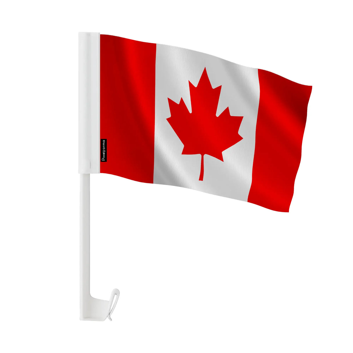 Drapeau voiture canada polyester fixation sur fenêtre