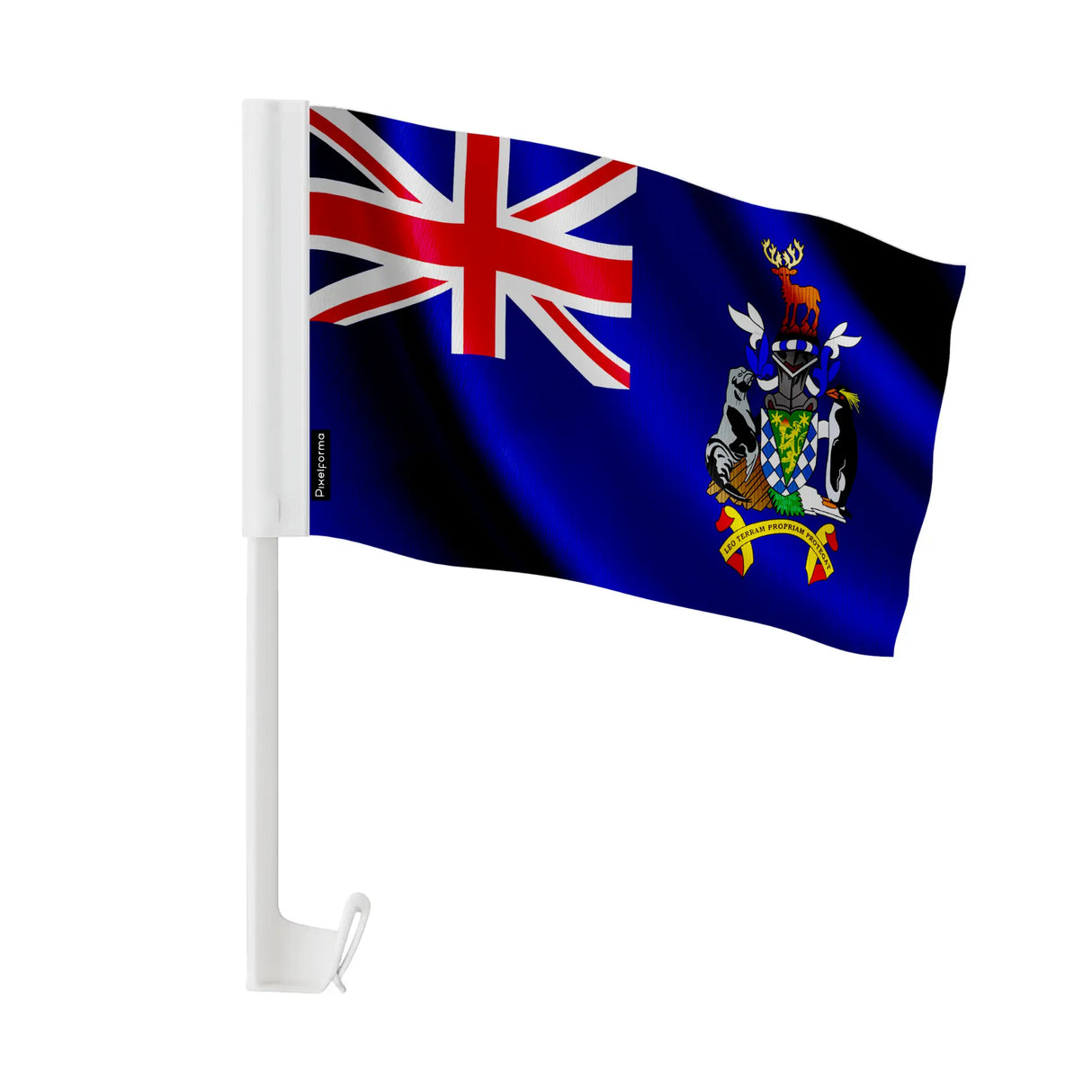 Drapeau voiture géorgie du sud-et-les îles sandwich polyester