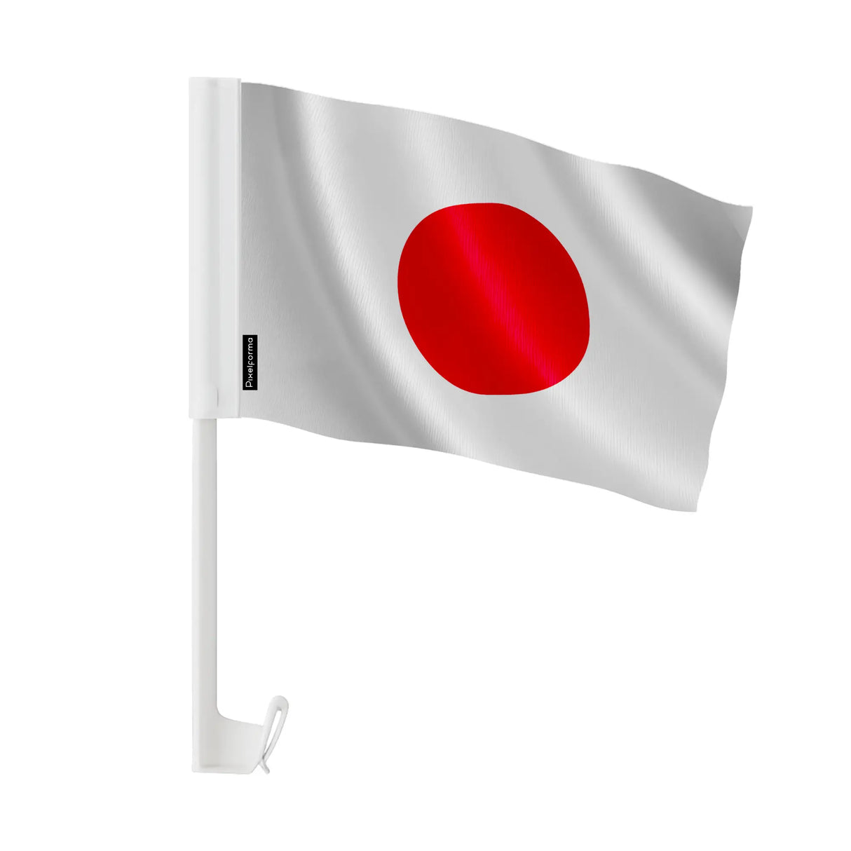 Drapeau voiture japon polyester fixation fenêtre durable