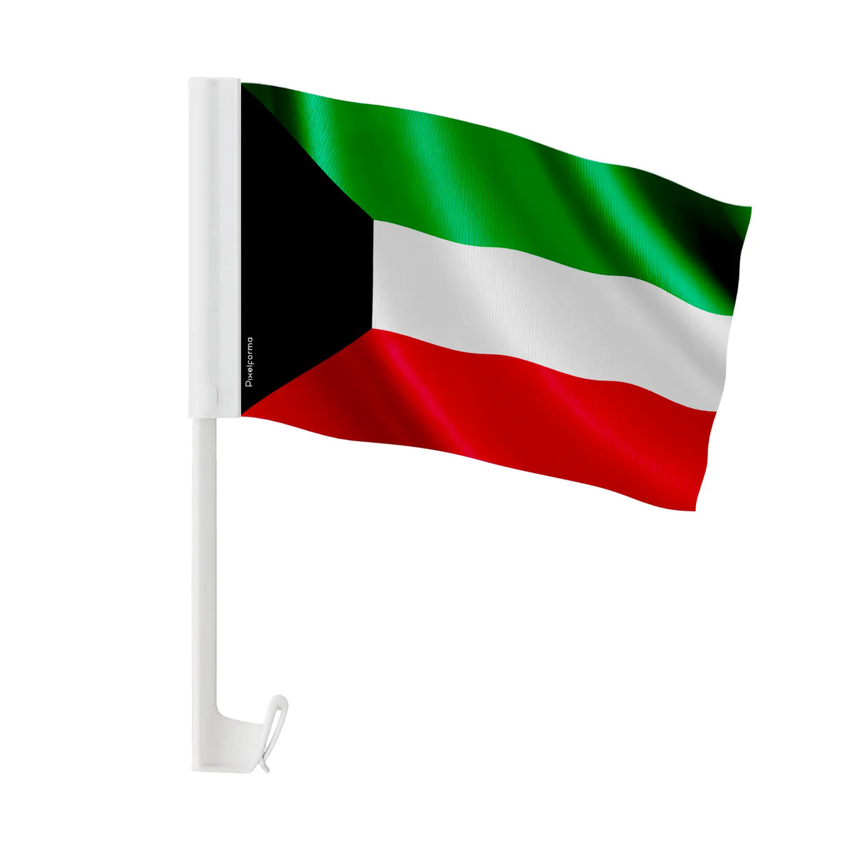 Drapeau voiture koweït polyester fixation fenêtre résistante