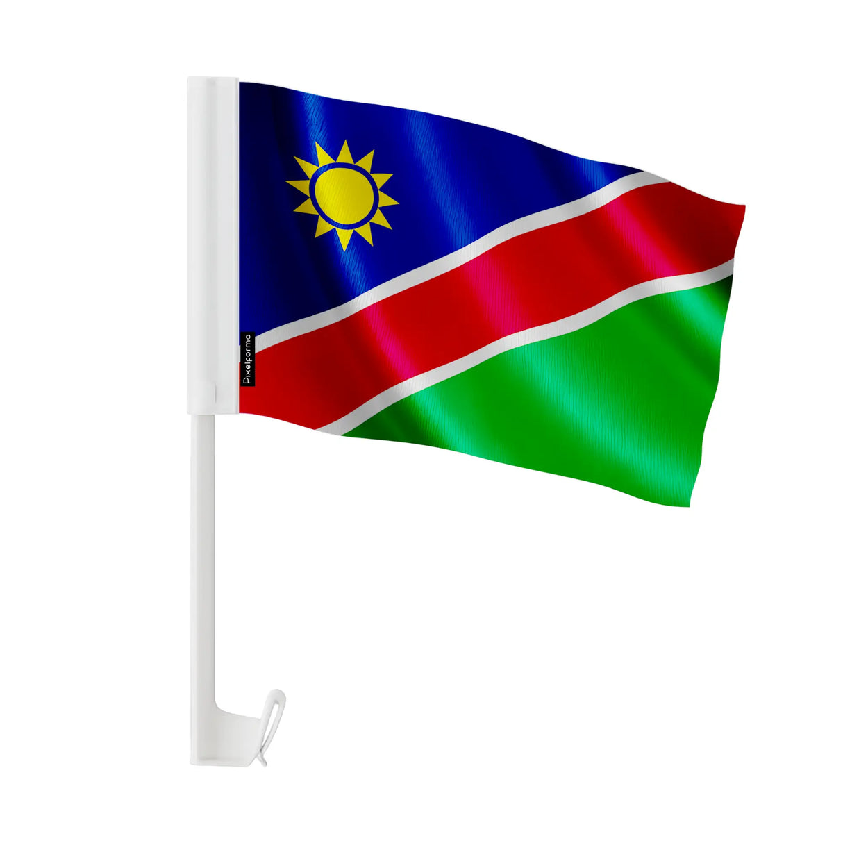 Drapeau voiture namibie polyester fixation fenêtre résistante
