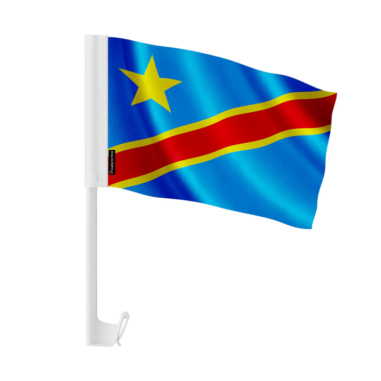Drapeau voiture république démocratique congo polyester fenêtre