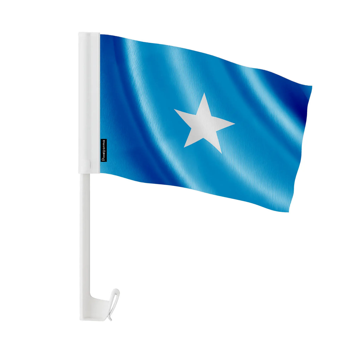 Drapeau voiture somalie en polyester fixation sur fenêtre