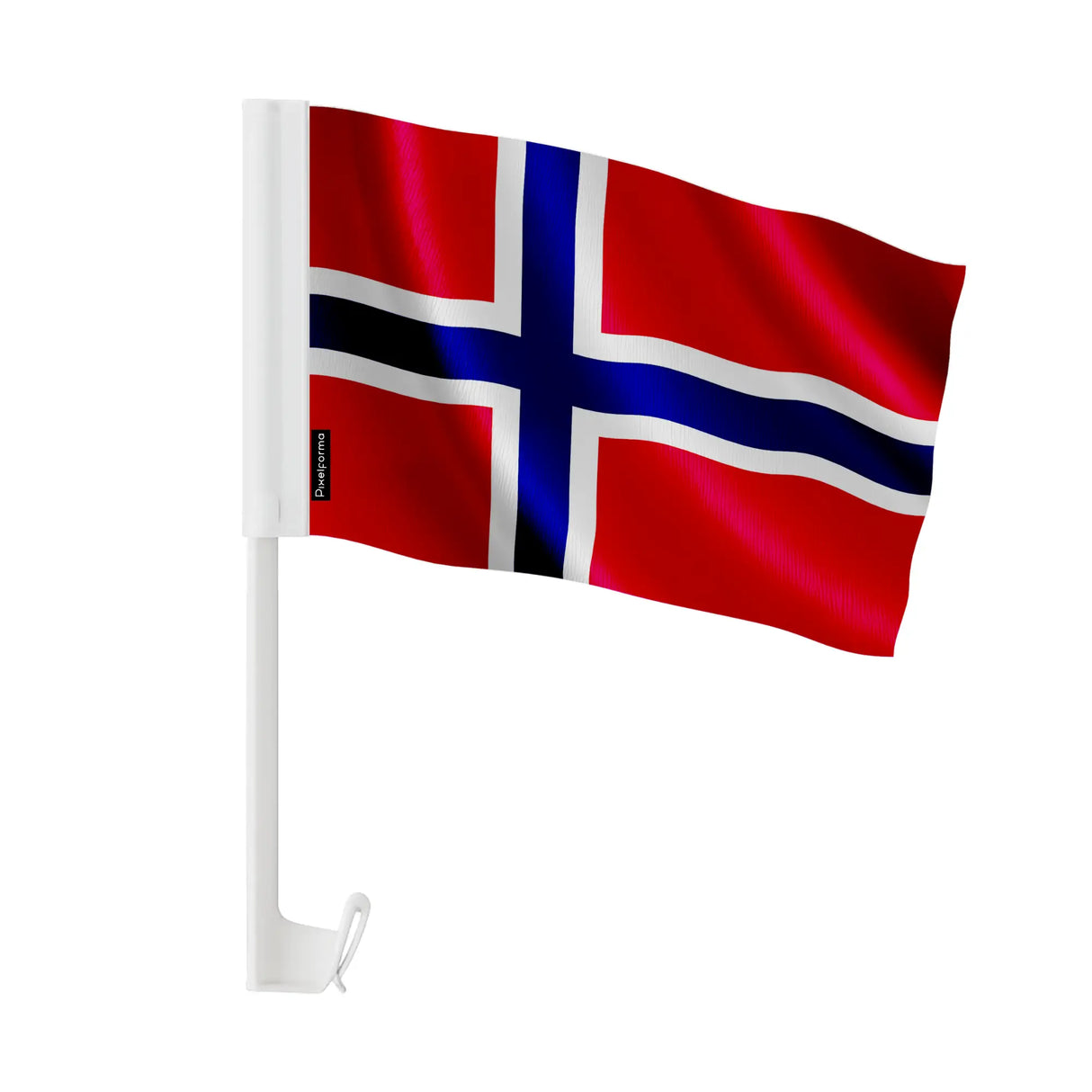 Drapeau voiture svalbard jan mayen polyester fenêtre