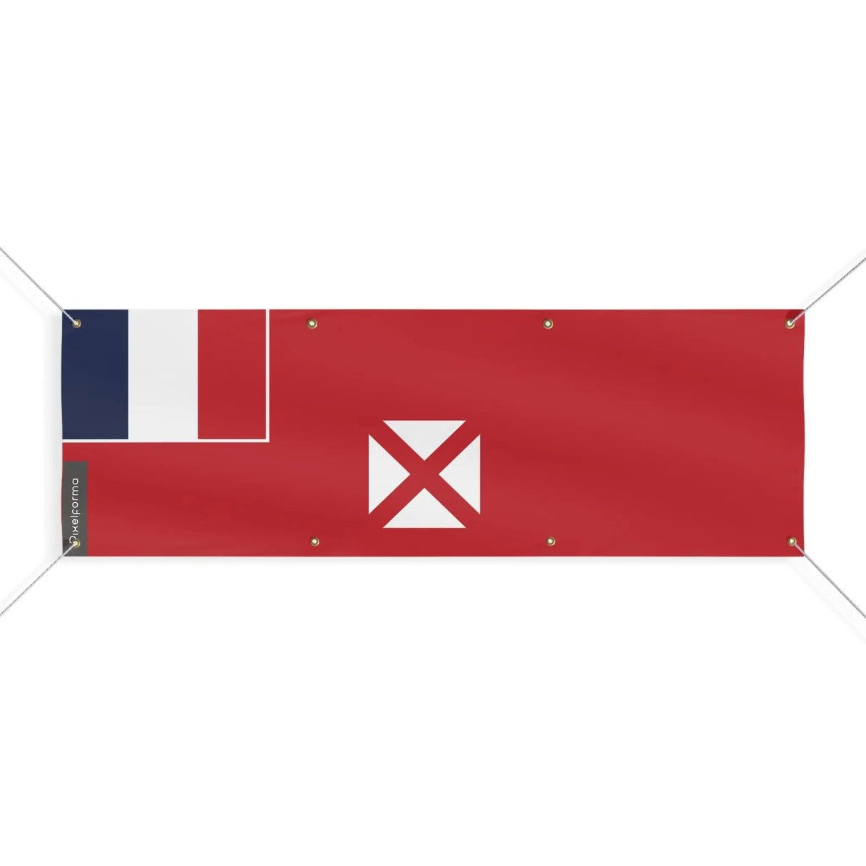 Drapeau wallis-et-futuna polyester 8 œillets résistant