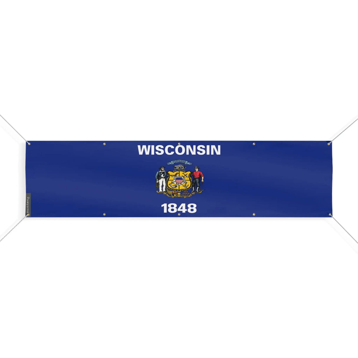 Drapeau wisconsin polyester résistant aux intempéries