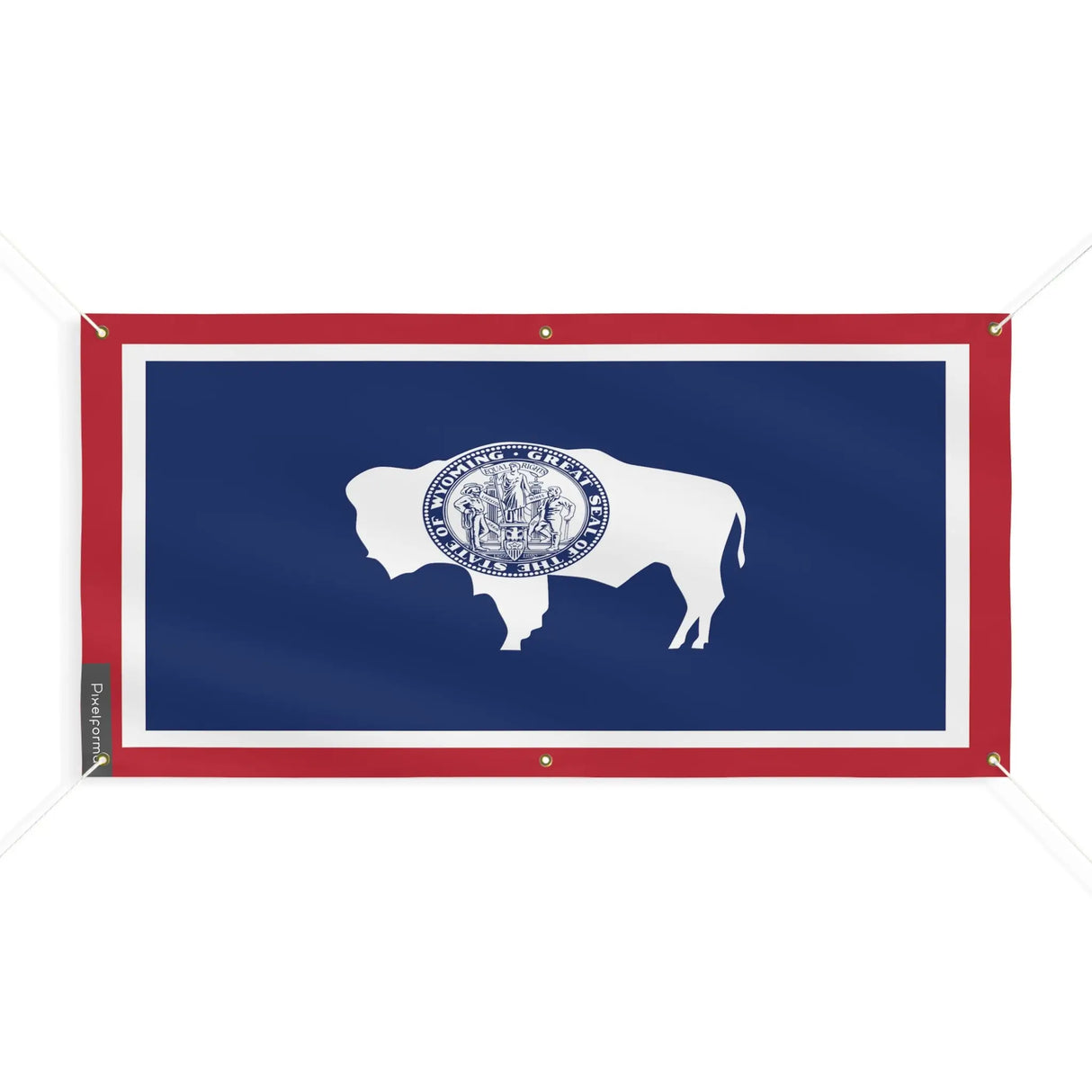Drapeau wyoming polyester résistant aux intempéries