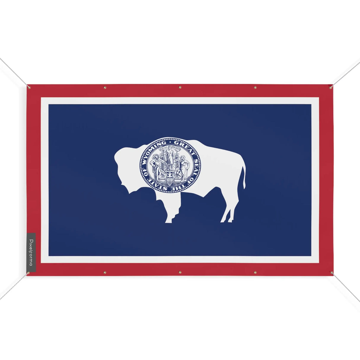 Drapeau wyoming polyester résistant aux intempéries