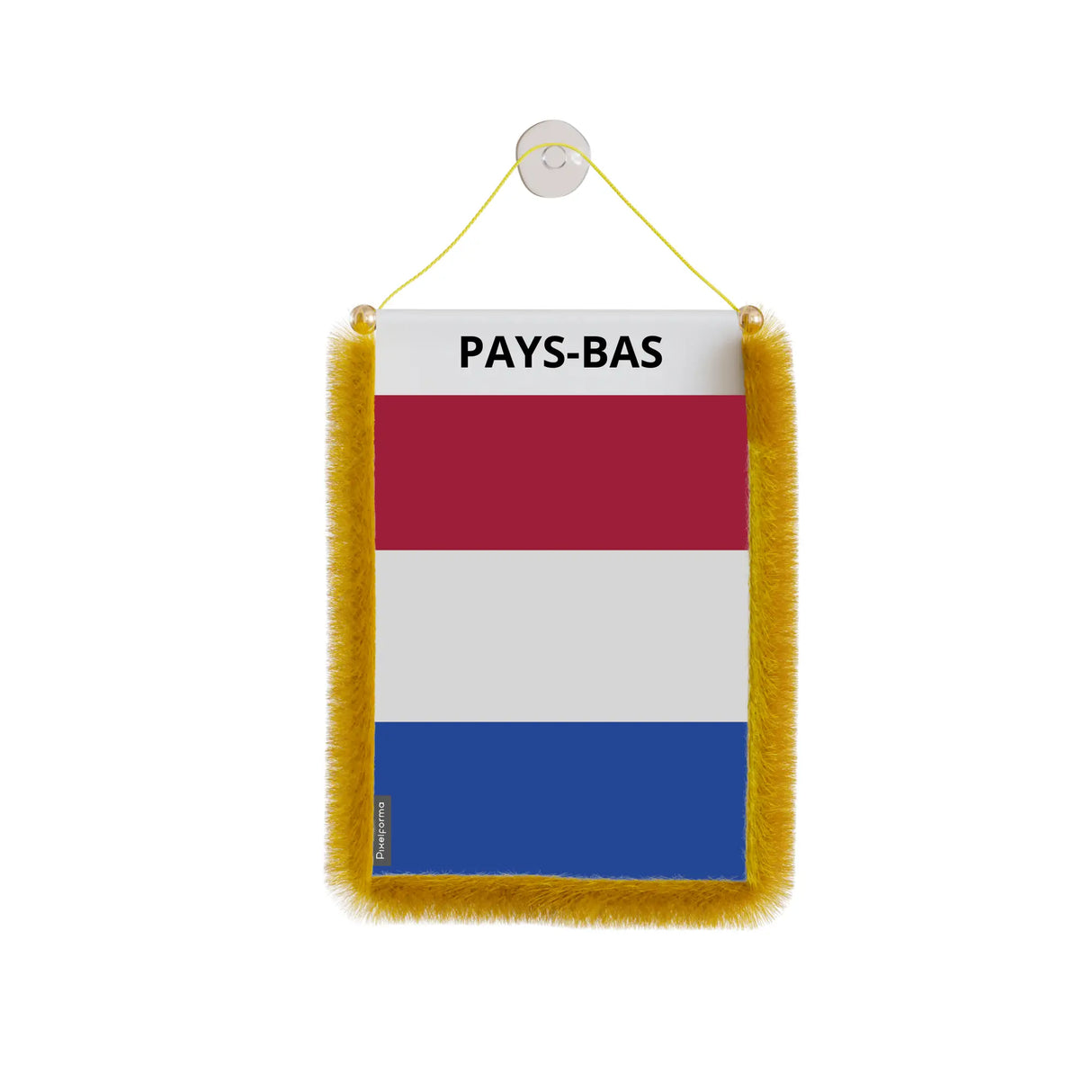 Fanion de voiture pays-bas en polyester à suspendre