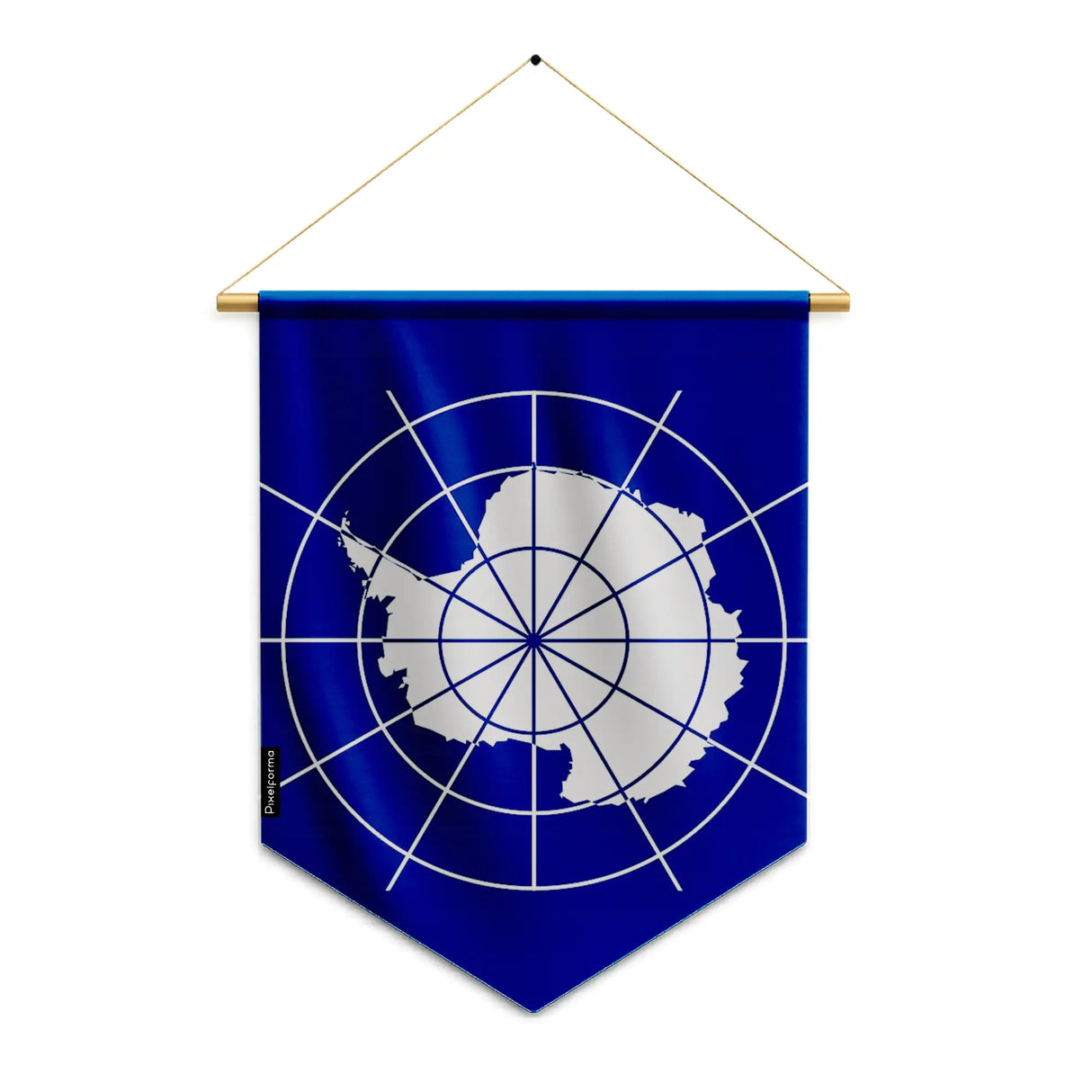 Fanion drapeau antarctique polyester à suspendre résistant