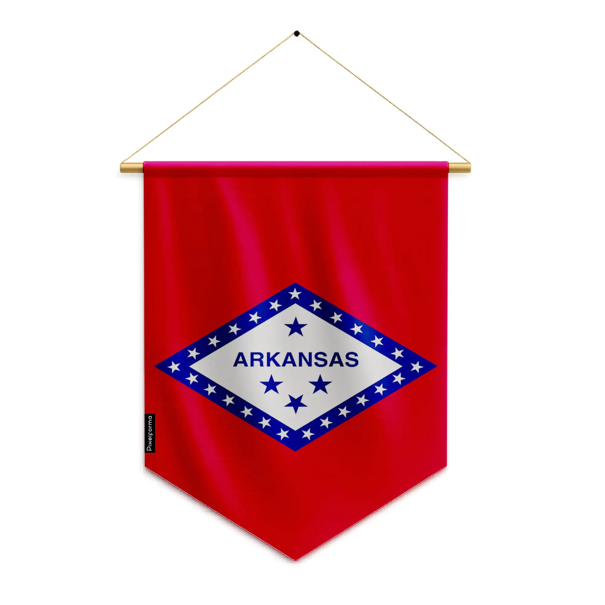 Fanion drapeau arkansas en polyester à suspendre